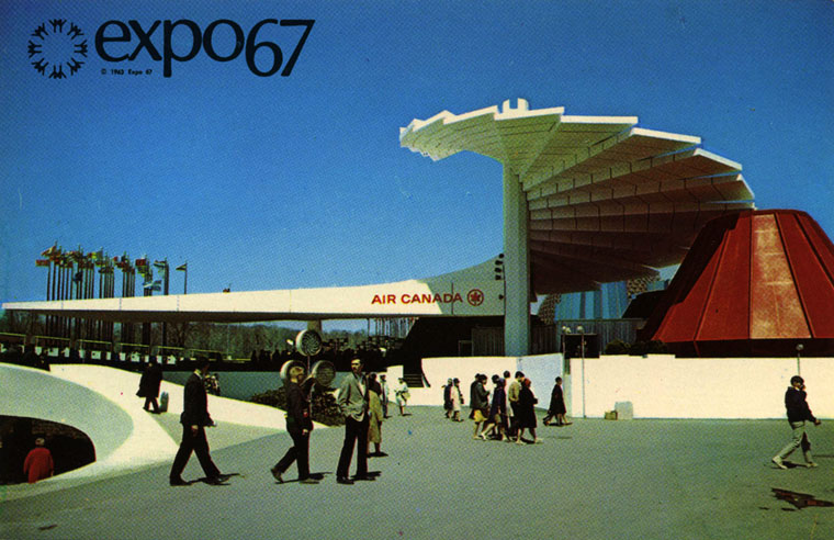 Expo 67 Montreal Canada Exciting View Postcard Unused Excellent 